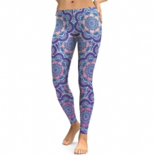 Friske Lotus Digital Med Tryk Dame Leggings