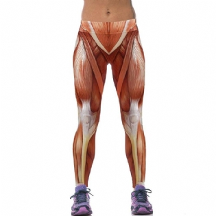 Højelastisk Mode Til Kvinder Leggings Stærke Muskler Printede Leggings Kvinder Kompression Pantalones Mujer Fitness Bukser