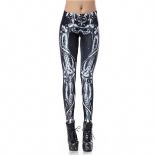 Japanske Tegneserie-printede Leggings Til Kvinder