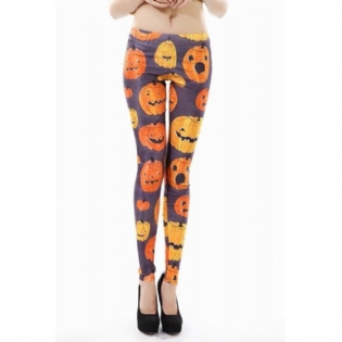 Kvinde Jack-o-lantern Printede Leggings