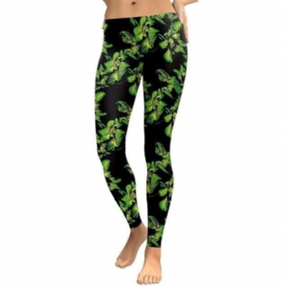 Kvinder Forlader Digital Med Tryk Leggings