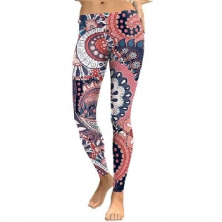 Kvinder Leggings Aztec Round Ombre Digital Med Tryk Bukser