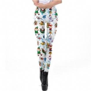 Kvinder Plus Size Juleklokke Tree Med Tryk Leggings