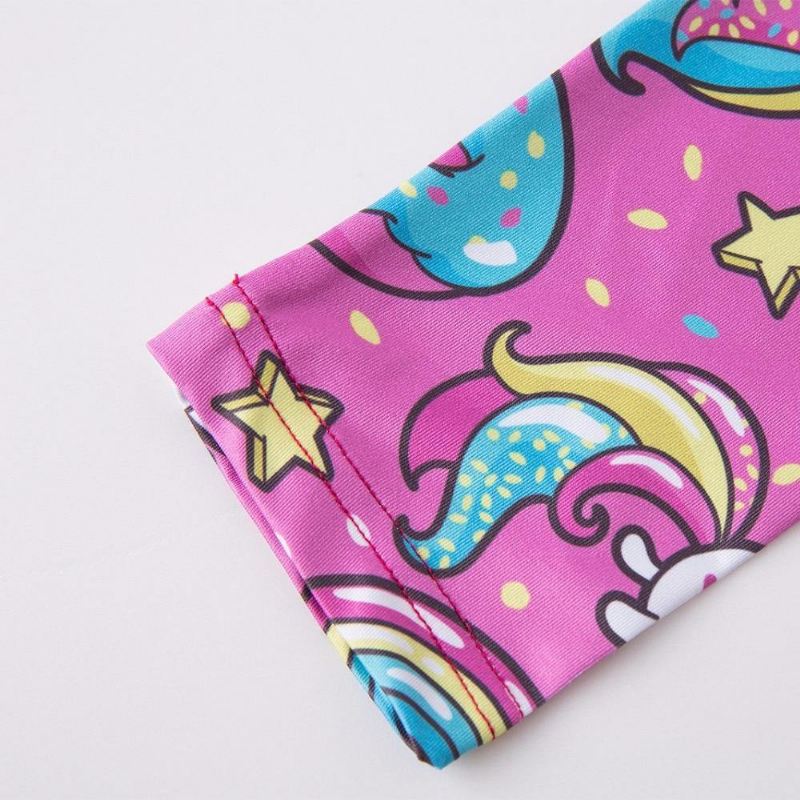 Leggings Kvinder Legg Fitness Legging Sexede Bukser Højtalje Push Up Shiny 3d Printet Rainbow Star Kat Donuts