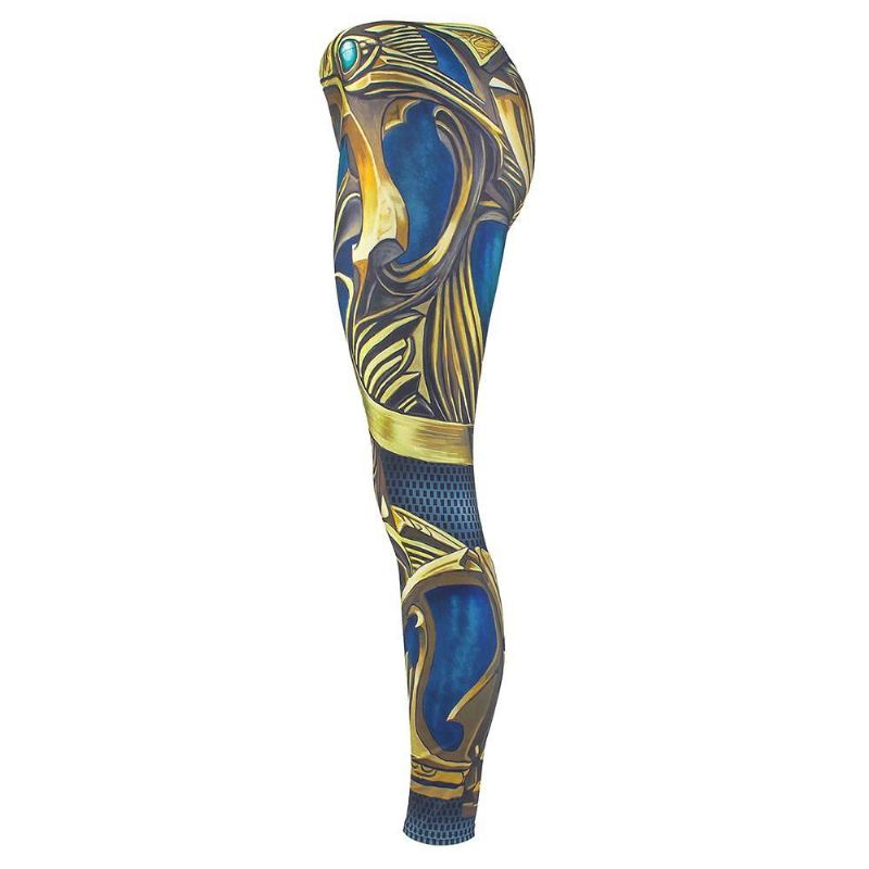New Arrival Leggings Dame Armor Digital Med Tryk Safir Metal Plus Size Fitness Legg Workout Bukser Legging