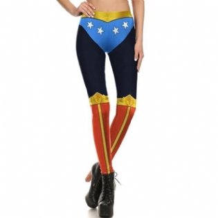Wonder Woman Cosplay Comic Leggings