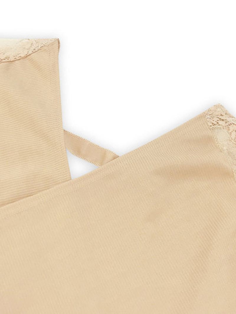 Ensfarvet Wrap Design Langærmet Bodycon Knit Midi-kjole