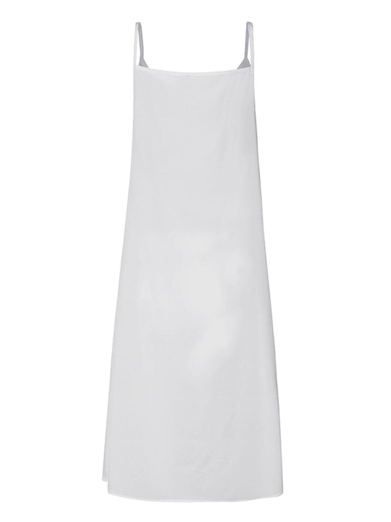 Kvinder Spaghetti Strap Lang Kjole Sommer Slip Kjole