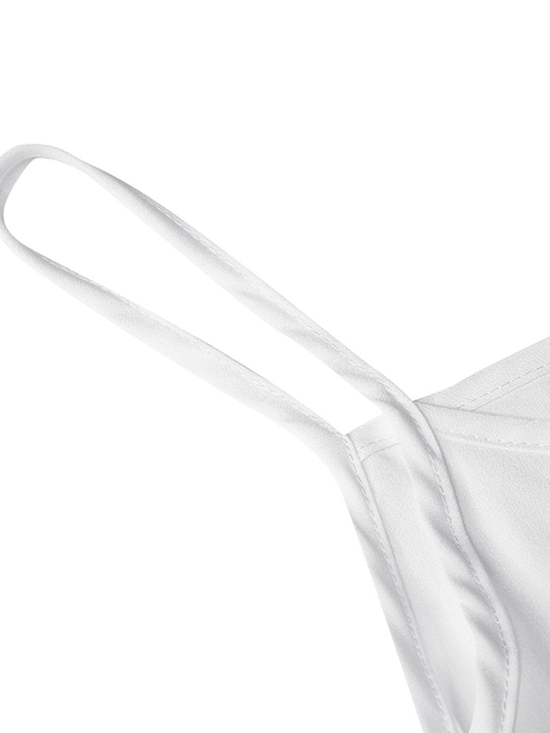 Kvinder Spaghetti Strap Lang Kjole Sommer Slip Kjole