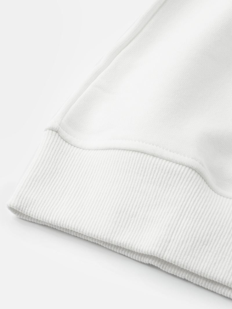 Herre 100% Bomuld Colorblock Syning Ærmer Casual Hættetrøjer Med Snøre