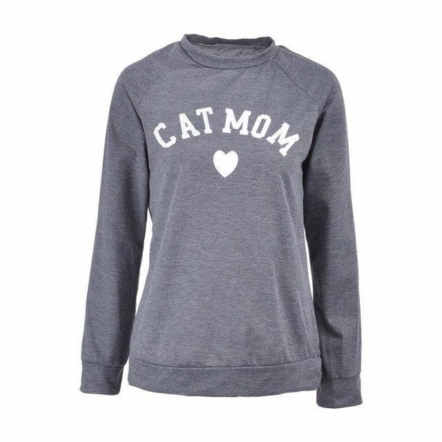 Hjertetryk Hættetrøjer Dame Efterår Vinter Moderigtigt Langærmet Afslappet Sweatshirt