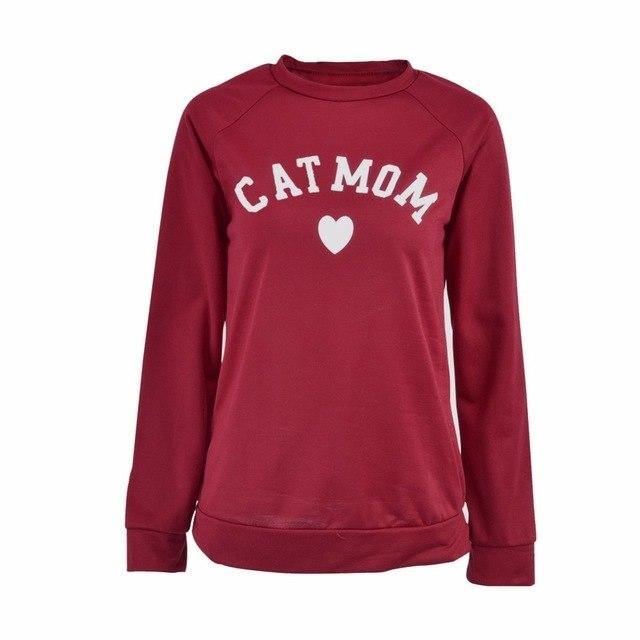 Hjertetryk Hættetrøjer Dame Efterår Vinter Moderigtigt Langærmet Afslappet Sweatshirt