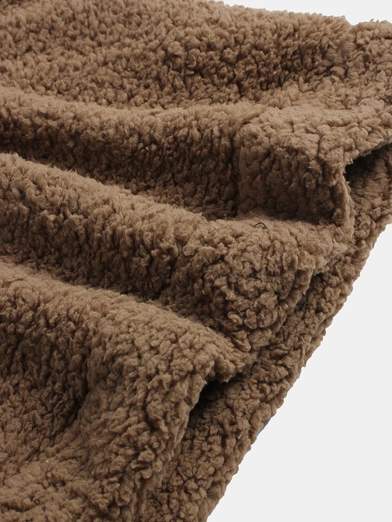 Kvinder Casual Patchwork Hættetrøje I Fleece