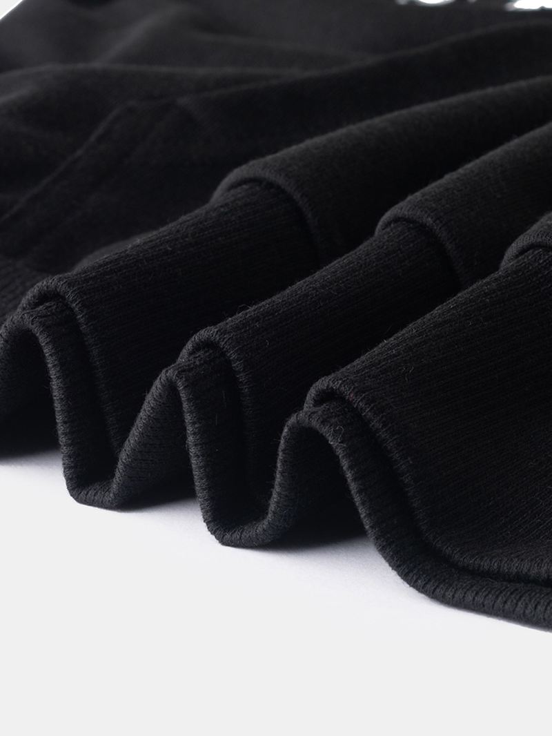 Mænd Cotton Paisley Kangaroo Pocket Drop Shoulder Hættetrøje