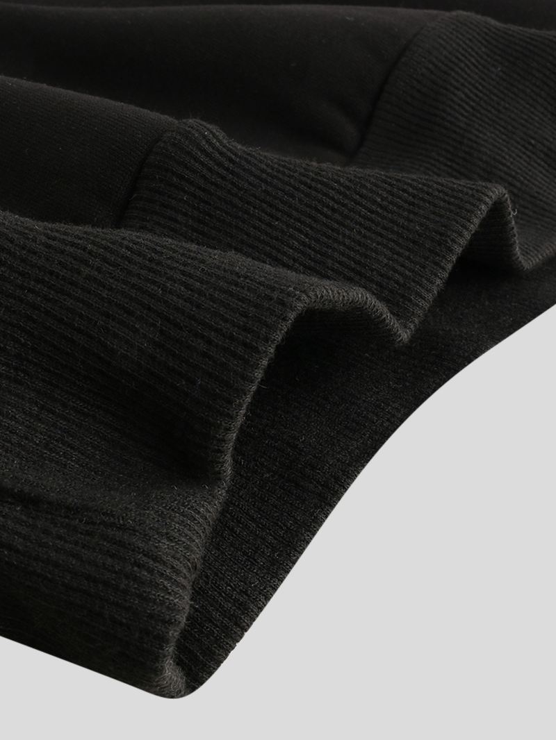 Mænd Løs New Mode Casual Farve Matchende Stitching Sweatshirt