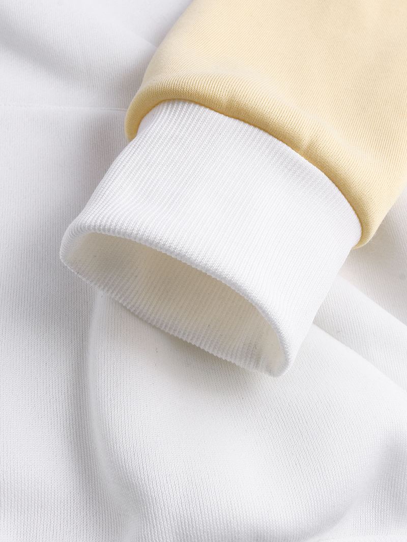 Mænd Løs New Mode Casual Farve Matchende Stitching Sweatshirt