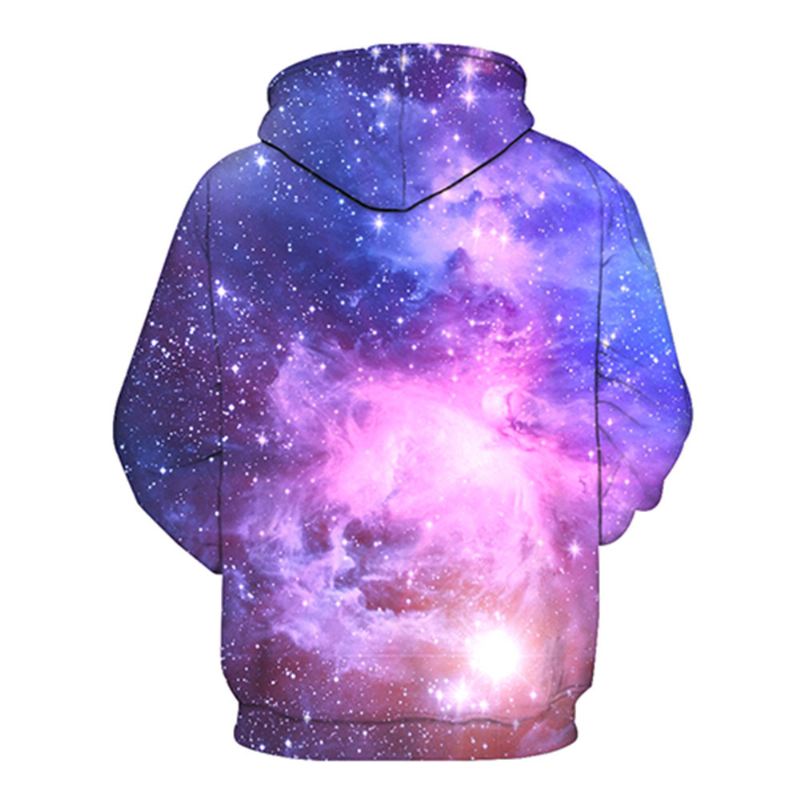 Starry Sky Digital Pocket Langærmet Sweatshirt