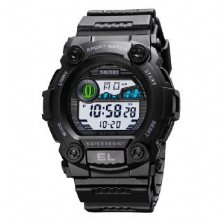 Chronograph Sport Herre Armbåndsur Lysende Display Vandtæt Led Digital Watch