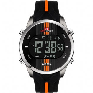 Digital Watch Mode Silikone Stopur Vandtæt Ur Alarm Udendørs Sport Watch