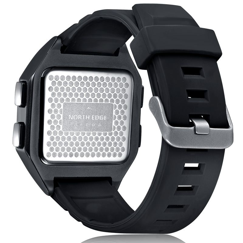 Militær Udendørs Sport Multifunktion Kompas Lysende Timing Metal Watch 5atm Vandtæt Herre Digital Watch