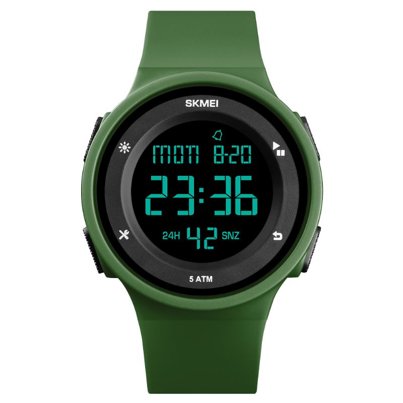 Mode Silikone Vandtæt Led Outdoor Sport Digital Watch