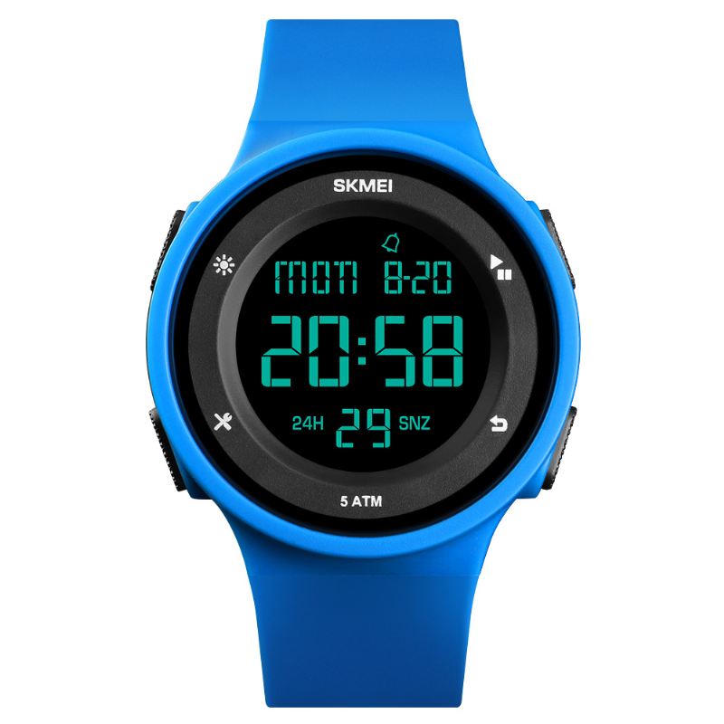 Mode Silikone Vandtæt Led Outdoor Sport Digital Watch