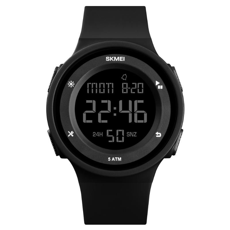 Mode Silikone Vandtæt Led Outdoor Sport Digital Watch