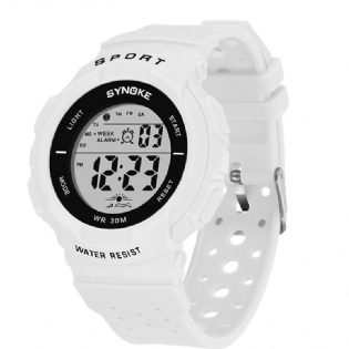 Mode Watch 3atm Vandtæt El Light Multiple Function Colorful Led Sport Digital Watch