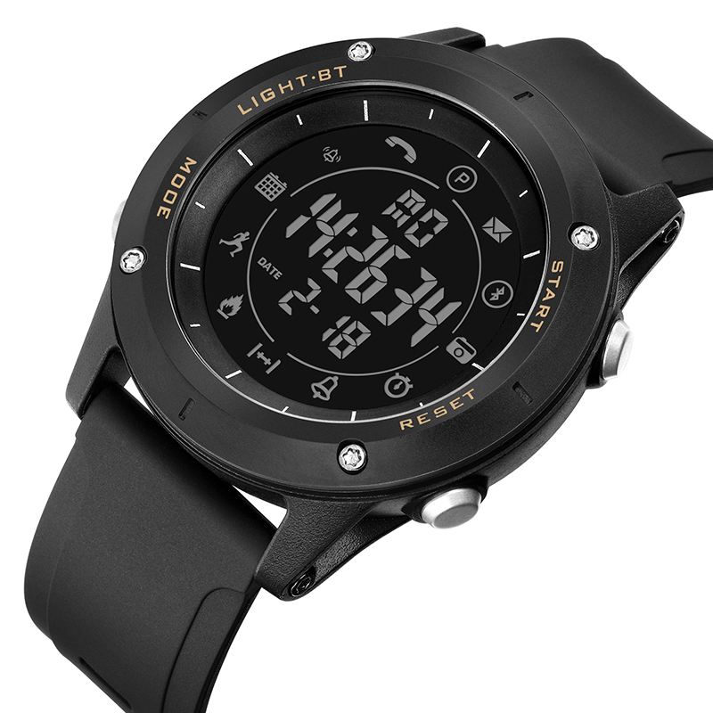 Stepcount Besked Opkaldspåmindelse Vækkeur Fjernkamera Smart Digital Watch