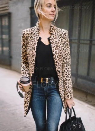 Kvinder Slank Casual Business Suit Jakke Frakke Outwear Top