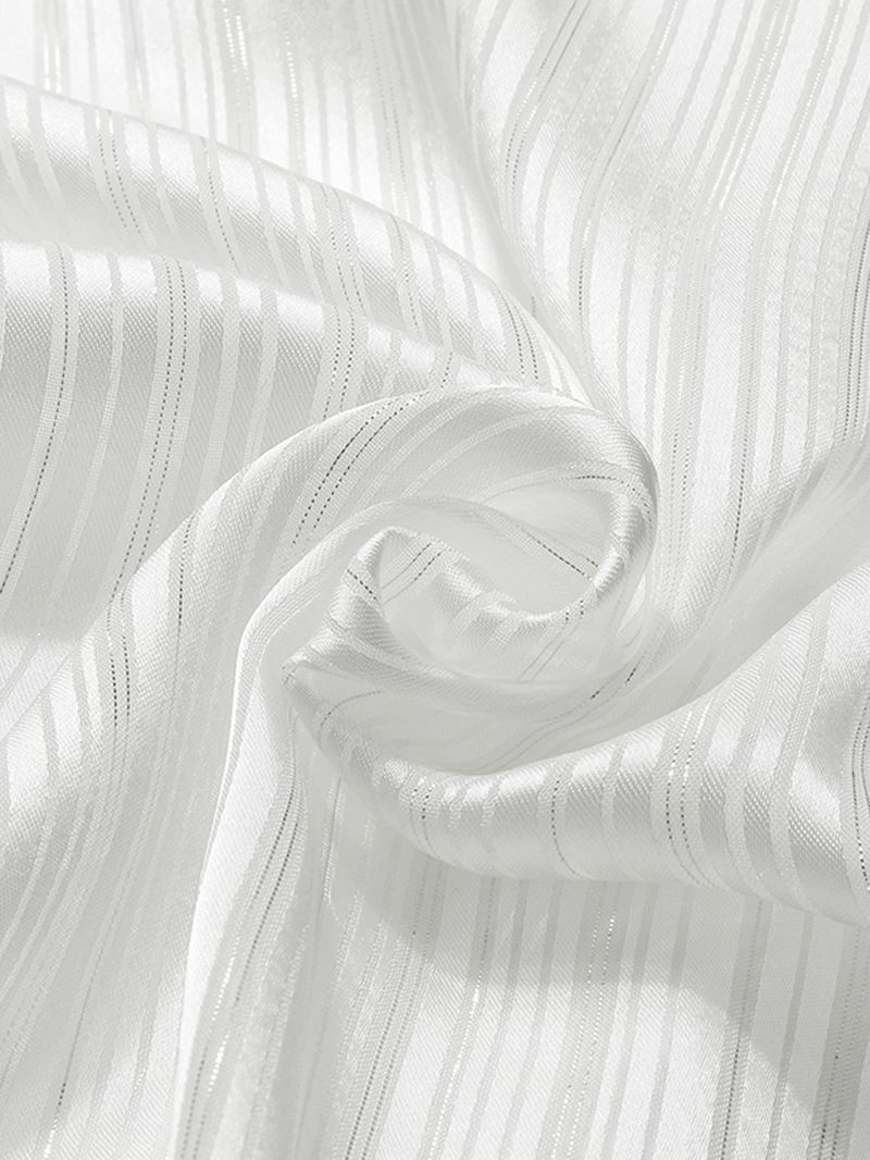 Pure Color Ruffle Stand Collar Langærmede Casual Skjorter Til Kvinder