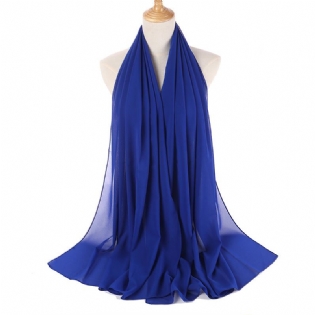 Hijab-tørklæde Til Kvinder Monokrom Pearl Chiffon-tørklæde