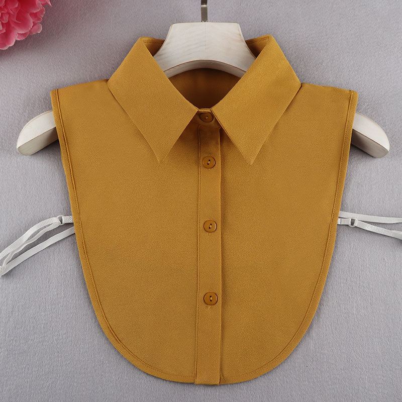 Mode Afslappet Bluse Chiffon Falsk Krave