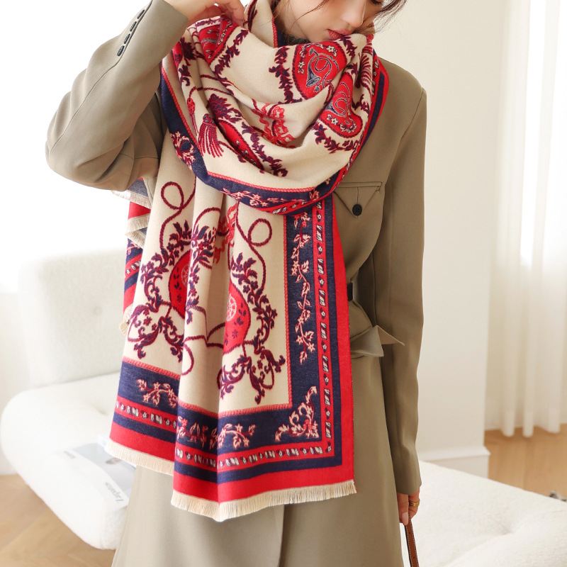 Mode Dame's Faux Cashmere Varmt Tørklæde