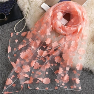 Mode Kvinder Sommer Silketørklæde Ultra Soft Printting Sjal Til Ferierejser