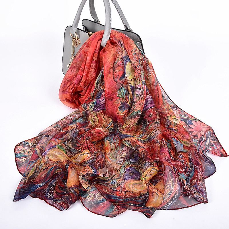New Style Mulberry Silk Langt Silketørklæde
