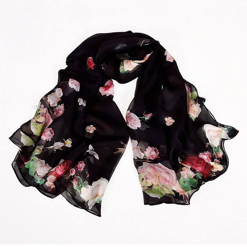 New Style Mulberry Silk Langt Silketørklæde