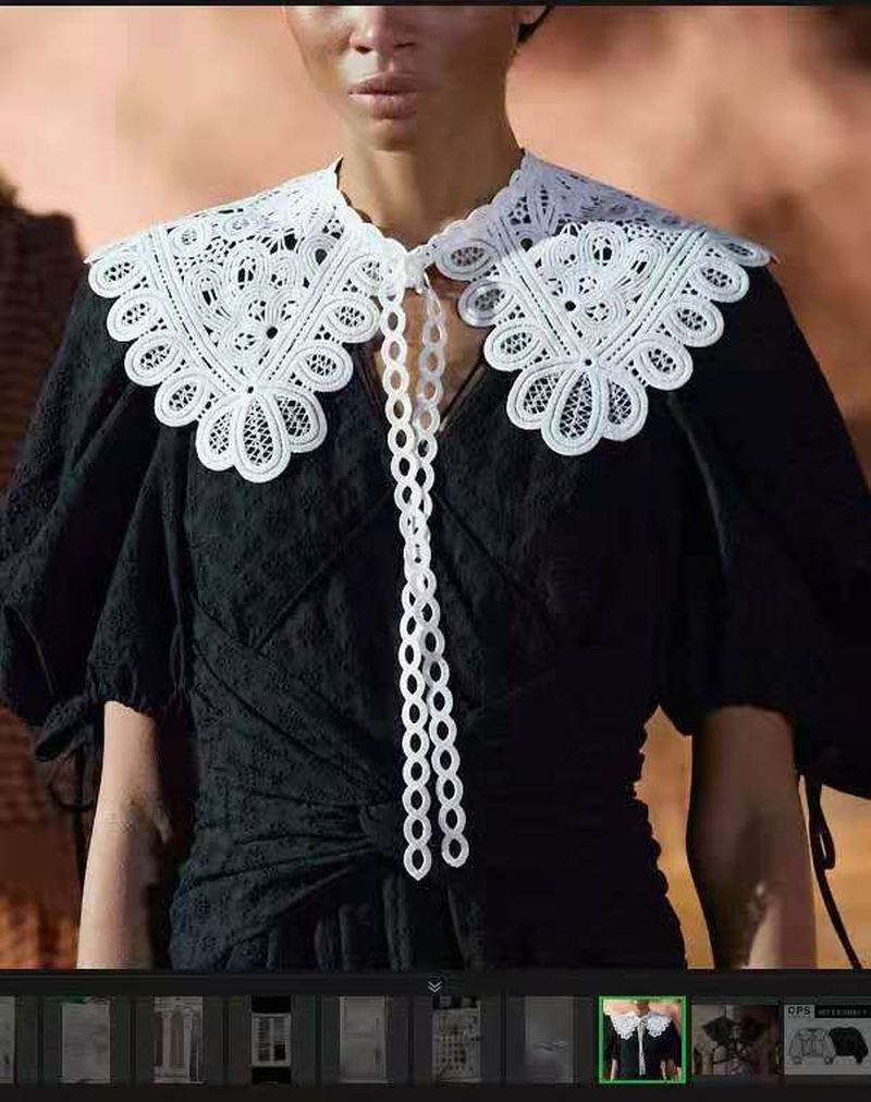 Nyt Produkt Bust Collar Chiffon Indre Base Sweater