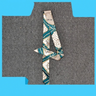 Trendy Håndtasker Tie Wrap Håndtag Silke Tørklæde