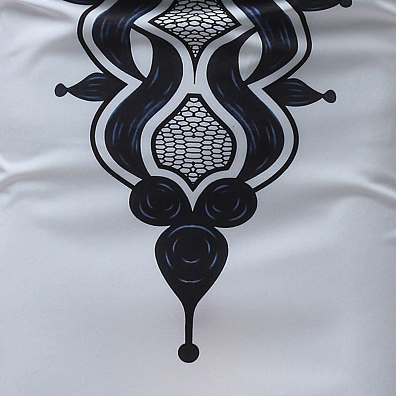 Afslappede T-shirts Til Mænd I Afrikansk Stil Med Løst Tryk