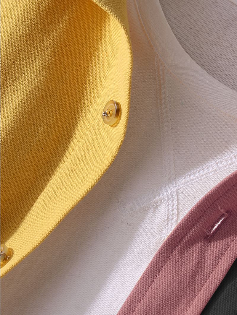 Herre Bomuld Colorblock Patchwork Cargo Style Skjorter Med Klaplommer