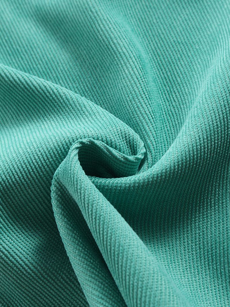 Herre Corduroy Colorblock Patchwork Casual Langærmede Skjorter Med Lomme