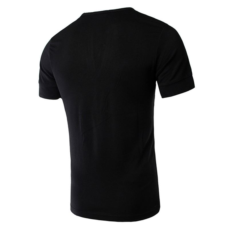 Herremode Sexede T-shirts Med Dyb V-krave Casual Slanke Rene Korte Ærmer T-shirts
