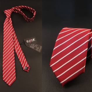Mænd Stribet Business Suit Jacquard Neckties Bryllupsfest Formelle Slips