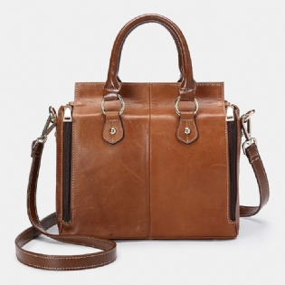 Kvinder Ægte Læder Multifunktion Crossbody Taske Håndtaske