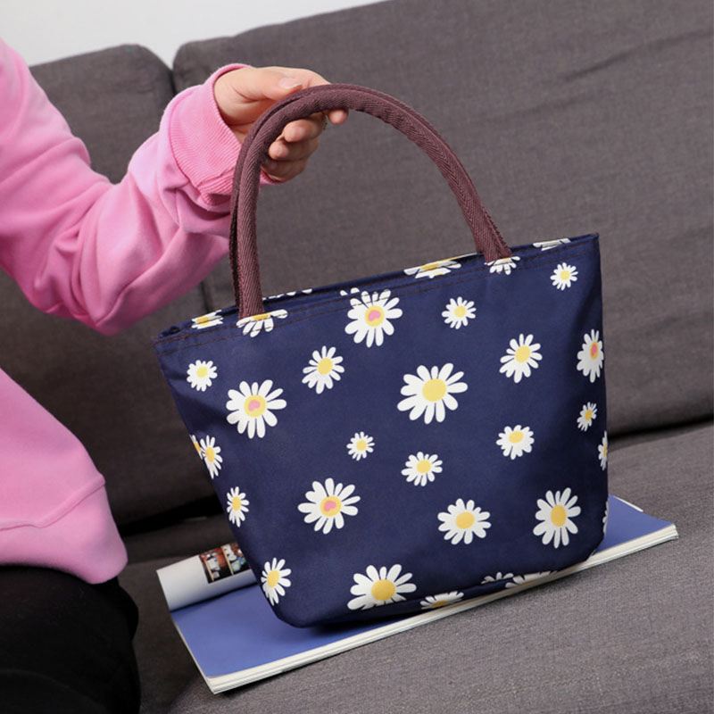 Kvinder Blomster Stor Kapacitet Håndtaske Skuldertaske