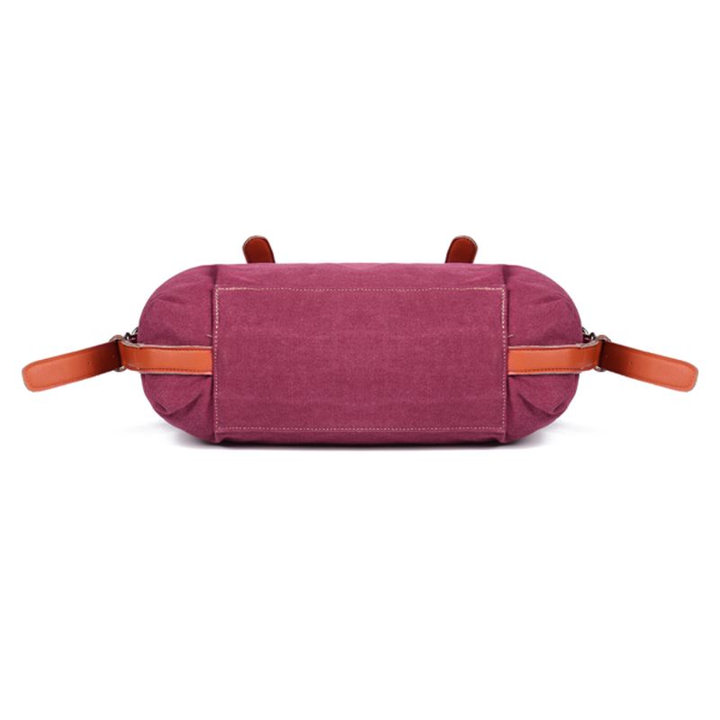 Kvinder Canvas Casual Vintage Stor Kapacitet Lærred Håndtaske Skuldertaske Crossbody Tasker