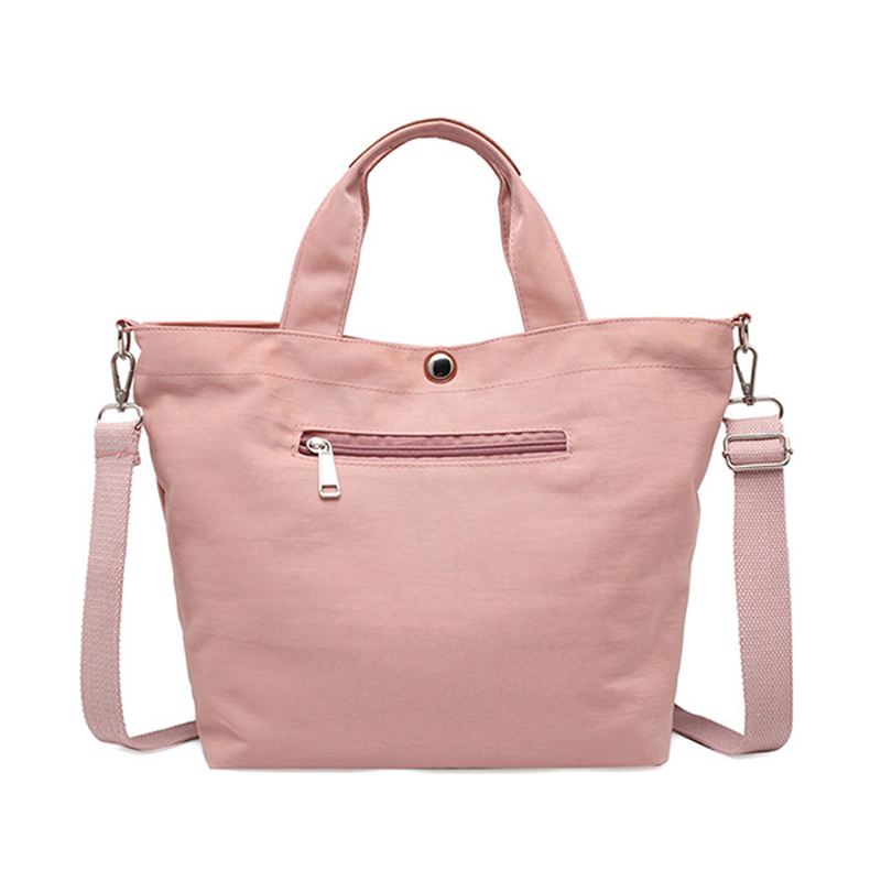 Kvinder Canvas Tote Bag Solid Håndtaske
