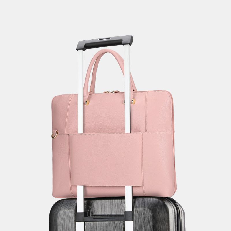 Kvinder Design Stribet Business Elegant Håndtaske Multifunktion Crossbody Taske