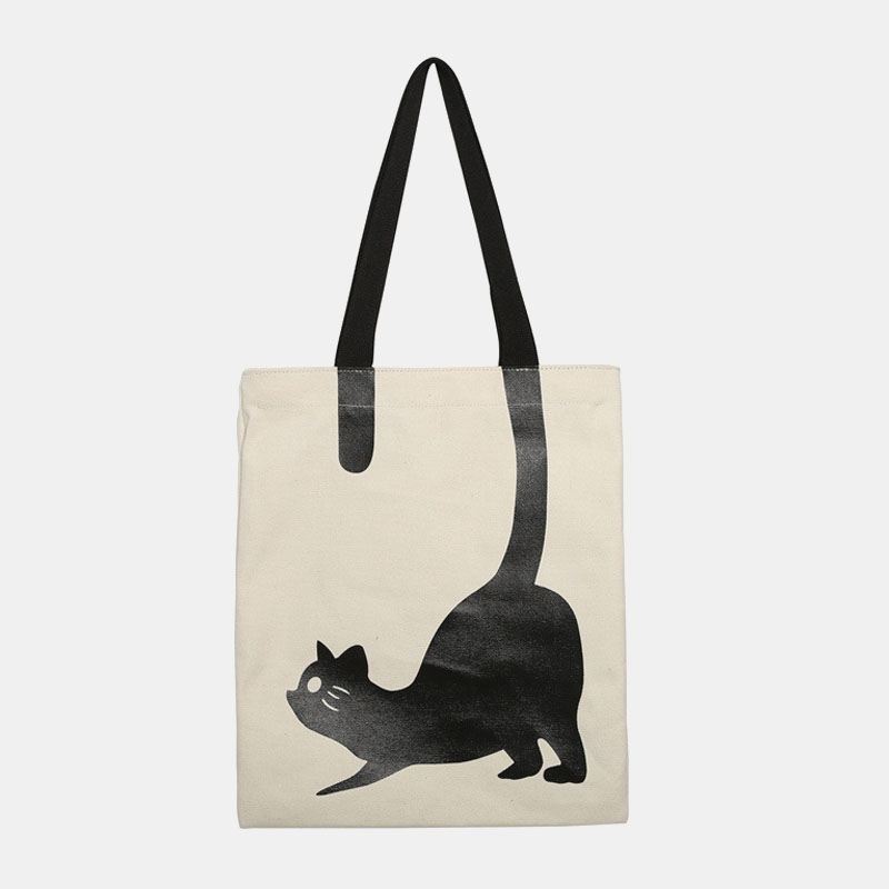 Kvinder Mode Casual Crossbody Taske Kattemønster Håndtaske Til Date School